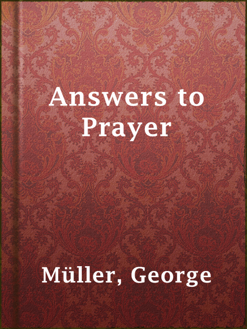 Cover of Answers to Prayer